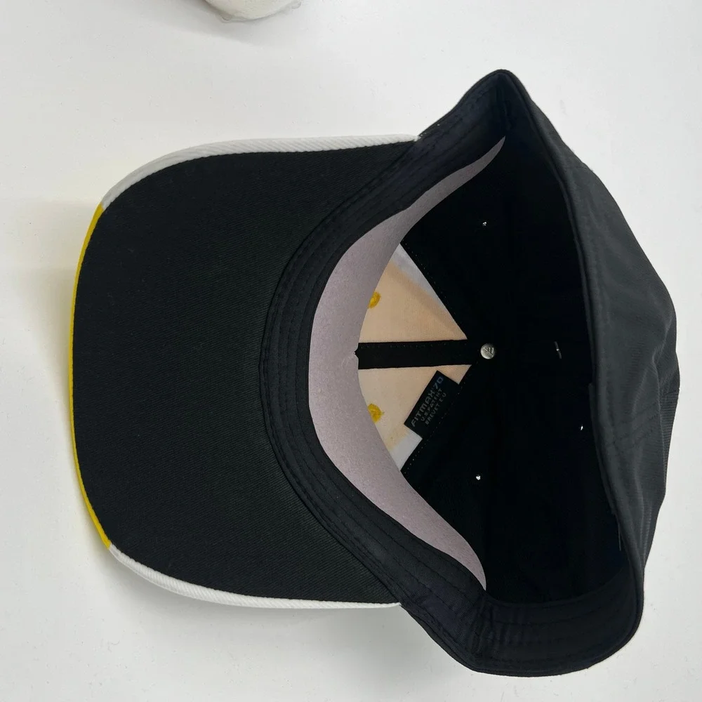 Adidas Columbus Crew SC MLS Fitted Hat‎ S/M Yellow Black White Soccer Cap New
